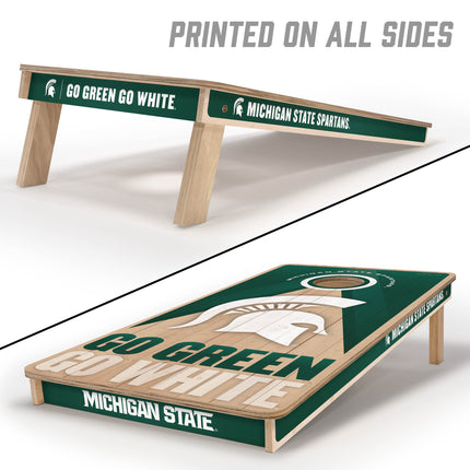 Michigan State Spartans 2x4 Slogan Series Cornhole Boards