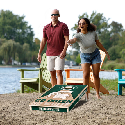 Michigan State Spartans 2x4 Slogan Series Cornhole Boards