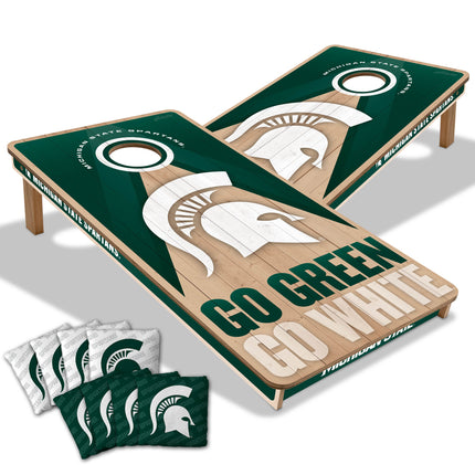 Michigan State Spartans 2x4 Slogan Series Cornhole Boards