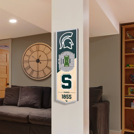 Michigan State Spartans 3D Stadium 6x19 Banners