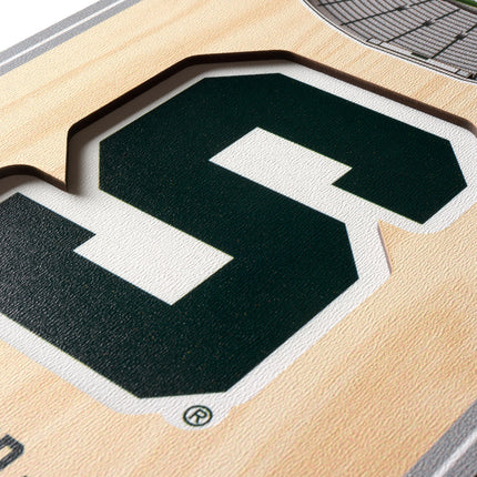 Michigan State Spartans 3D Stadium 6x19 Banners