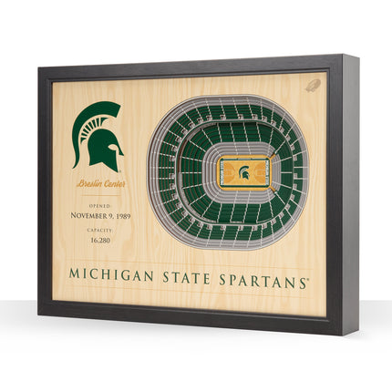 Michigan State Spartans 25-Layer StadiumViews 3D Wall Art