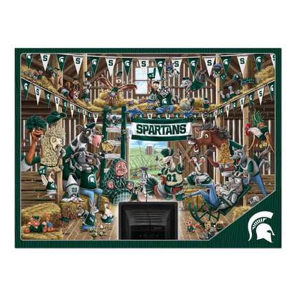 Michigan State Spartans Barnyard Fans Puzzle - 500 PC