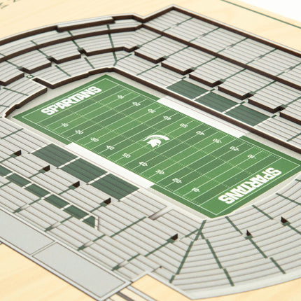 Michigan State Spartans 5-Layer 3D StadiumView Wall Art
