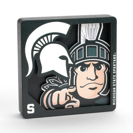 Michigan State Spartans 3D Logo Series Magnet