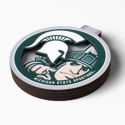 Michigan State Spartans 3D Logo Series Ornament