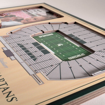 Michigan State Spartans 3D StadiumView Picture Frame