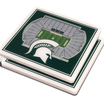 Michigan State Spartans 3D Stadium View Coasters