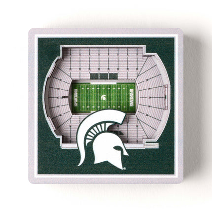 Michigan State Spartans 3D StadiumView Magnets