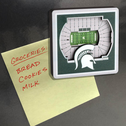 Michigan State Spartans 3D StadiumView Magnets