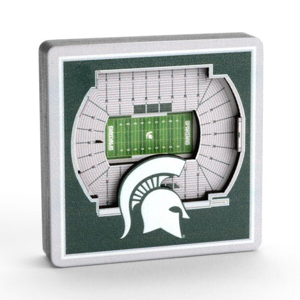 Michigan State Spartans 3D StadiumView Magnets