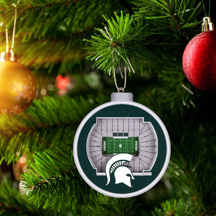 Michigan State Spartans 3D StadiumView Ornaments