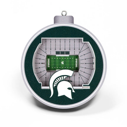 Michigan State Spartans 3D StadiumView Ornaments