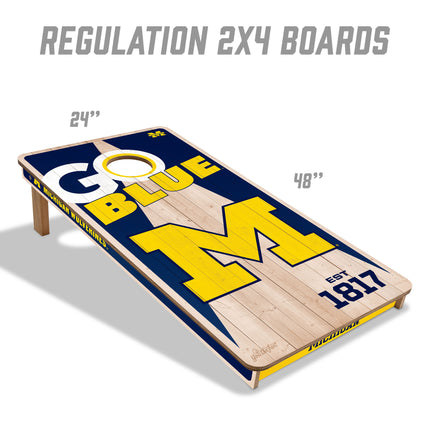 Michigan Wolverines 2x4 Cornhole Boards