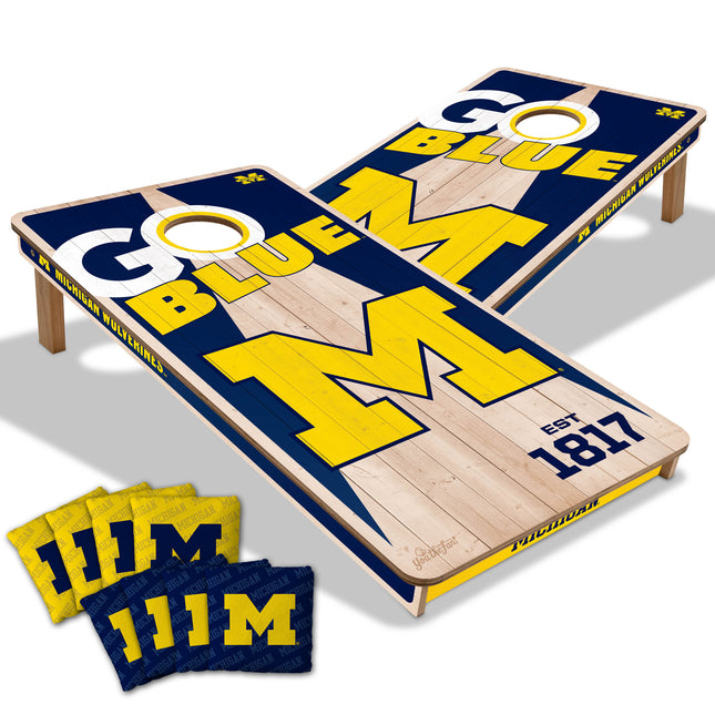 Michigan Wolverines 2x4 Cornhole Boards