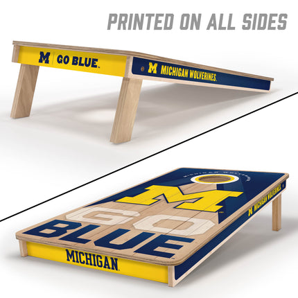 Michigan Wolverines 2x4 Slogan Series Cornhole Boards