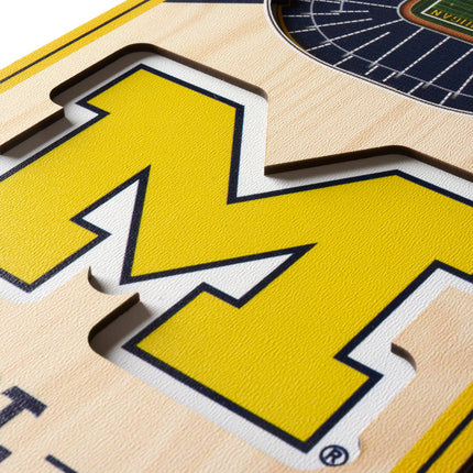 Michigan Wolverines 3D Stadium 6x19 Banners
