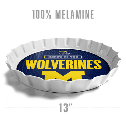Michigan Wolverines Bottle Cap Serving Tray