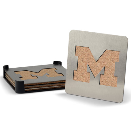 Michigan Wolverines (4) Boaster Drink Coasters