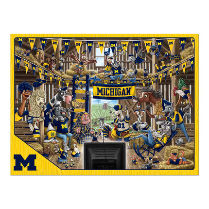 Michigan Wolverines Barnyard Fans Puzzle - 500 PC