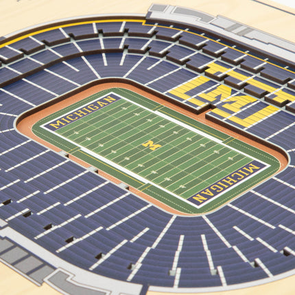 Michigan Wolverines 5-Layer 3D StadiumView Wall Art