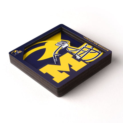 Michigan Wolverines 3D Logo Series Magnet