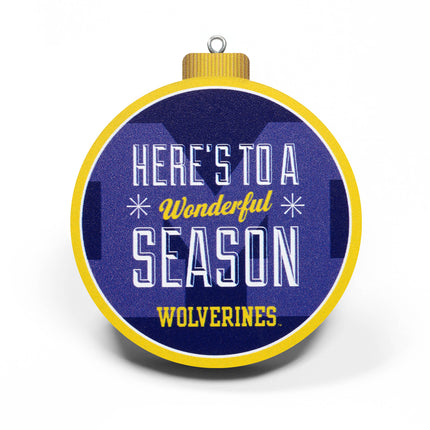 Michigan Wolverines 3D Logo Series Ornament