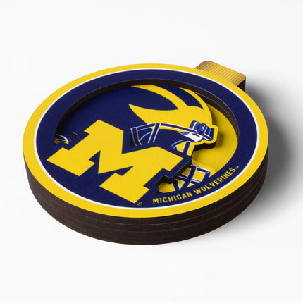 Michigan Wolverines 3D Logo Series Ornament