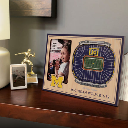 Michigan Wolverines 3D StadiumView Picture Frame