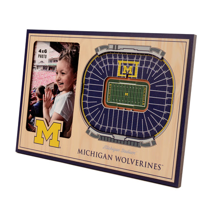Michigan Wolverines 3D StadiumView Picture Frame
