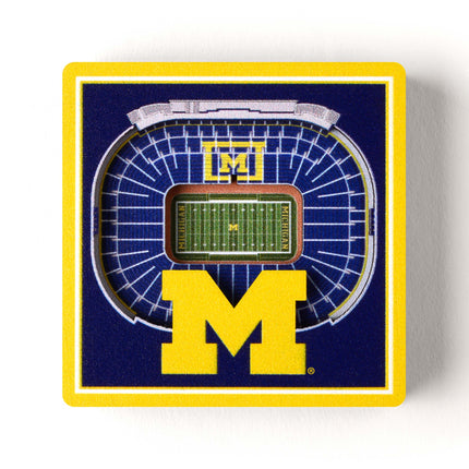 Michigan Wolverines 3D StadiumView Magnets