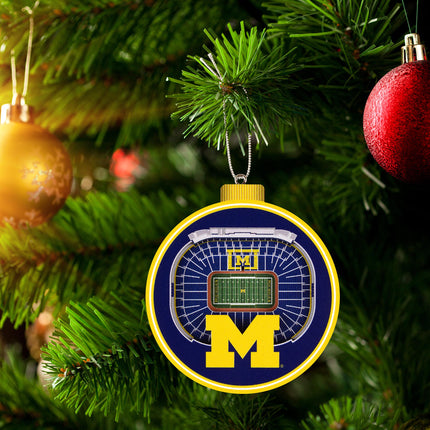 Michigan Wolverines 3D StadiumView Ornaments