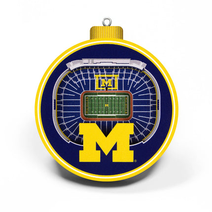 Michigan Wolverines 3D StadiumView Ornaments