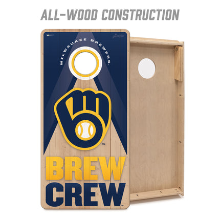 Milwaukee Brewers 2x4 Slogan Series Cornhole Boards