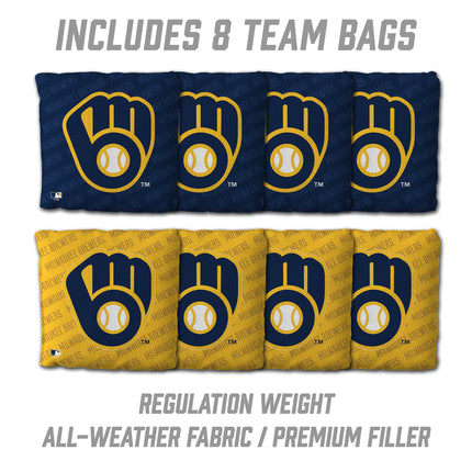 Milwaukee Brewers 2x4 Slogan Series Cornhole Boards