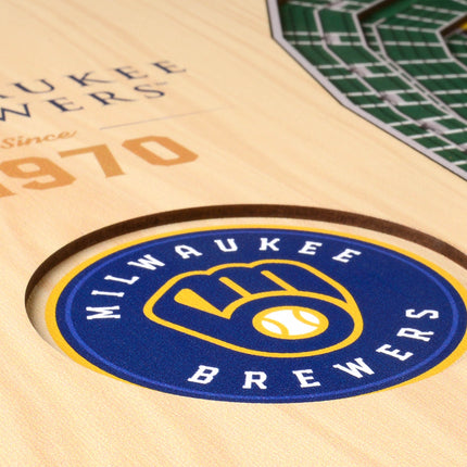Milwaukee Brewers 5-Layer 3D StadiumView Wall Art