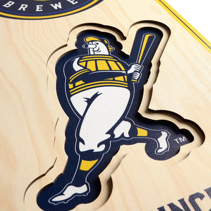 Milwaukee Brewers 8x32 3D Stadium Banner