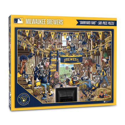 Milwaukee Brewers Barnyard Fans Puzzle - 500 PC