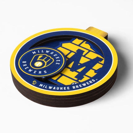 Milwaukee Brewers 3D Logo Series Ornament
