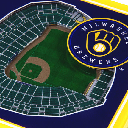 Milwaukee Brewers 3D Stadium View Coasters
