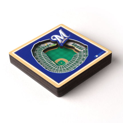 Milwaukee Brewers 3D StadiumView Magnets