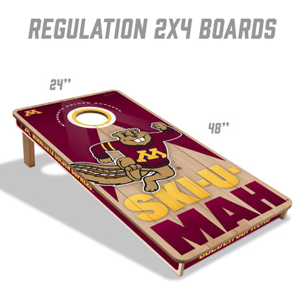Minnesota Golden Gophers 2x4 Slogan Series Cornhole Boards