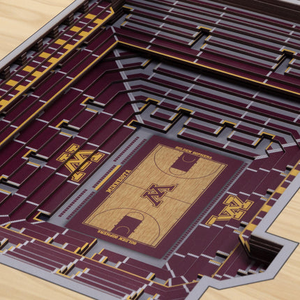 Minnesota Gophers 25-Layer StadiumViews 3D Wall Art