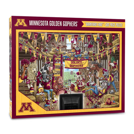 Minnesota Golden Gophers Barnyard Fans Puzzle - 500 PC