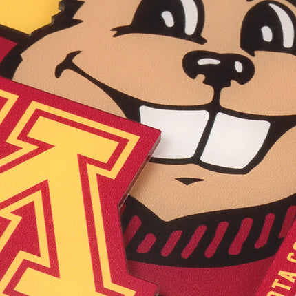 Minnesota Golden Gophers 3D Logo Series Coasters