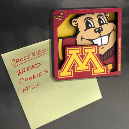 Minnesota Golden Gophers 3D Logo Series Magnet