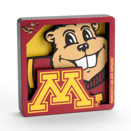 Minnesota Golden Gophers 3D Logo Series Magnet