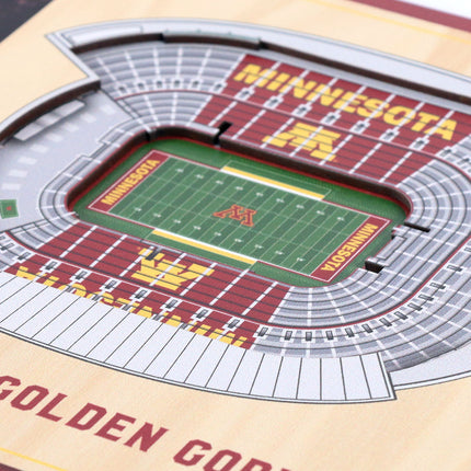 Minnesota Golden Gophers 3D StadiumView Picture Frame