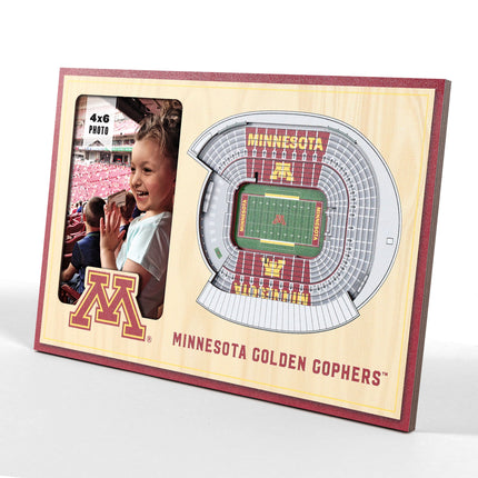 Minnesota Golden Gophers 3D StadiumView Picture Frame