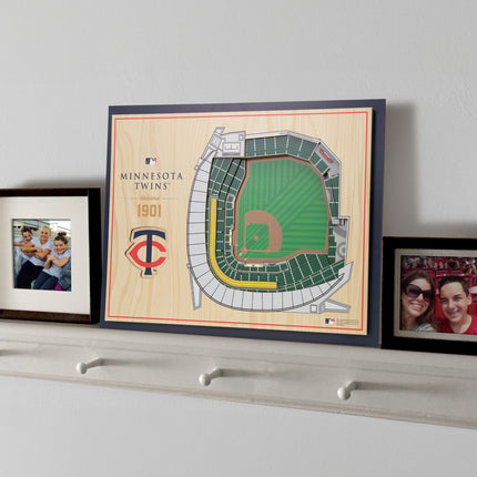 Minnesota Twins 5-Layer 3D StadiumView Wall Art